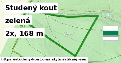 Studený kout Turistické trasy zelená 