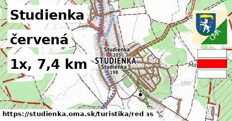 Studienka Turistické trasy červená 