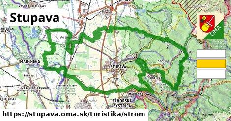 Stupava Turistické trasy strom 