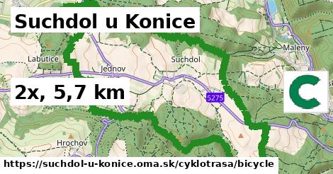 Suchdol u Konice Cyklotrasy bicycle 