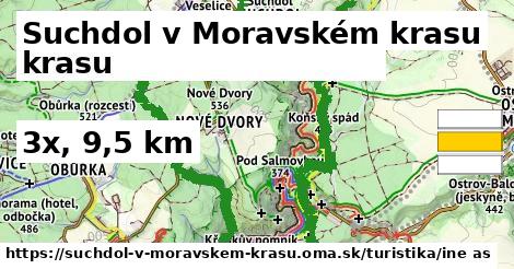 Suchdol v Moravském krasu Turistické trasy iná 