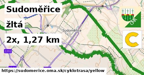 Sudoměřice Cyklotrasy žltá 