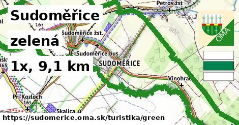 Sudoměřice Turistické trasy zelená 