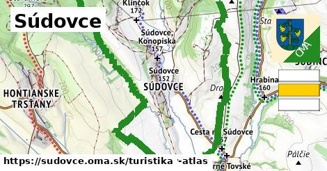 Súdovce Turistické trasy  