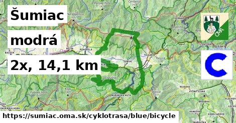 Šumiac Cyklotrasy modrá bicycle