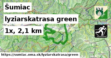 Šumiac Lyžiarske trasy zelená 