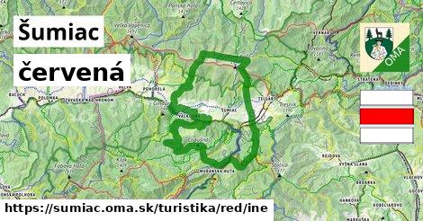 Šumiac Turistické trasy červená iná