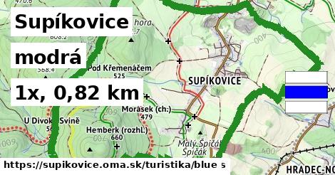 Supíkovice Turistické trasy modrá 