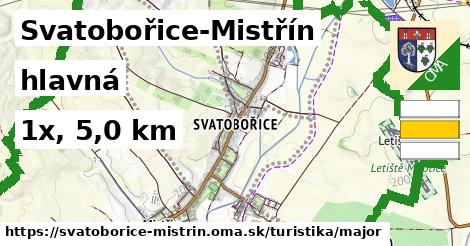 Svatobořice-Mistřín Turistické trasy hlavná 