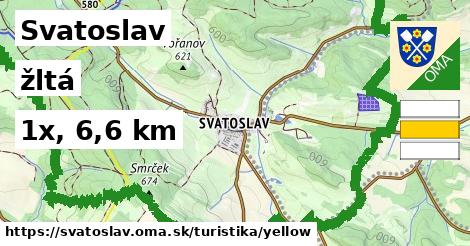 Svatoslav Turistické trasy žltá 