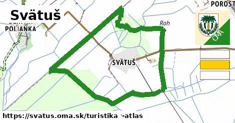 Svätuš Turistické trasy  