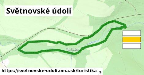 Světnovské údolí Turistické trasy  