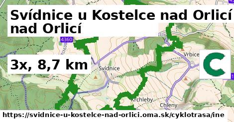 Svídnice u Kostelce nad Orlicí Cyklotrasy iná 