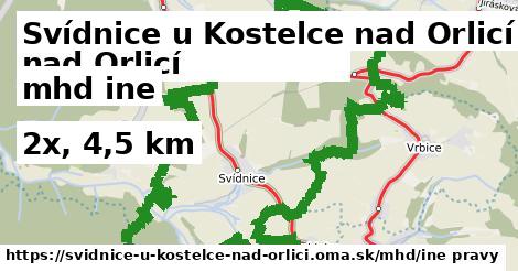Svídnice u Kostelce nad Orlicí Doprava iná 