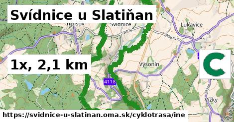 Svídnice u Slatiňan Cyklotrasy iná 