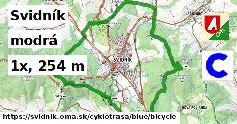 Svidník Cyklotrasy modrá bicycle