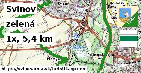 Svinov Turistické trasy zelená 
