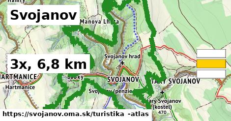 Svojanov Turistické trasy  