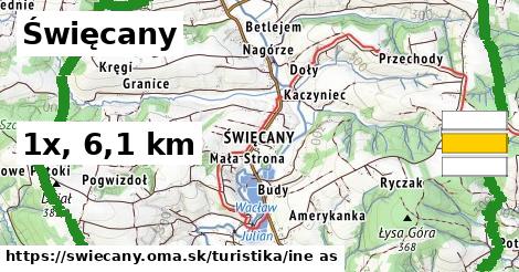 Święcany Turistické trasy iná 