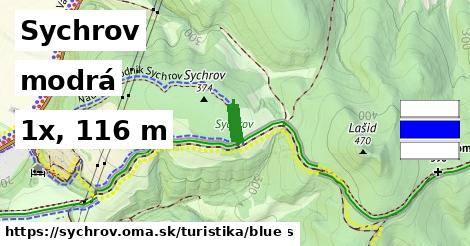 Sychrov Turistické trasy modrá 