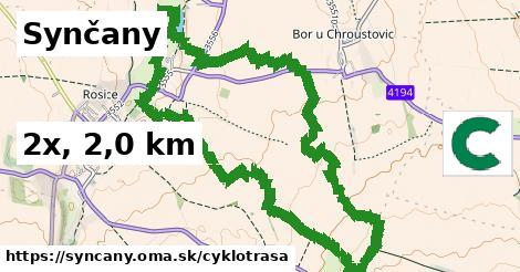 Synčany Cyklotrasy  