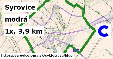 Syrovice Cyklotrasy modrá 