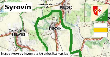 Syrovín Turistické trasy  