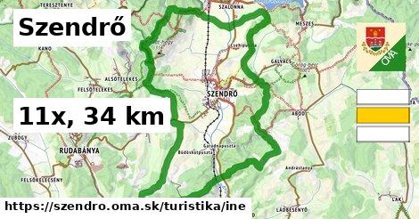 Szendrő Turistické trasy iná 