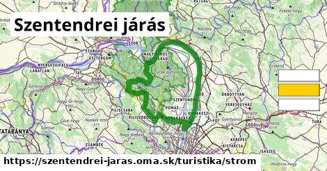Szentendrei járás Turistické trasy strom 
