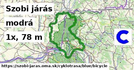Szobi járás Cyklotrasy modrá bicycle