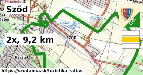 Sződ Turistické trasy  