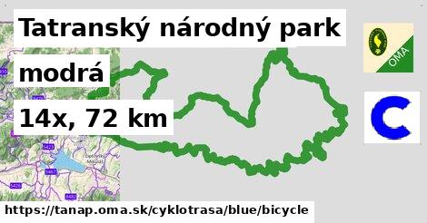 Tatranský národný park Cyklotrasy modrá bicycle