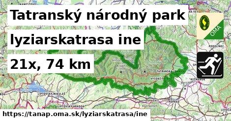 Tatranský národný park Lyžiarske trasy iná 