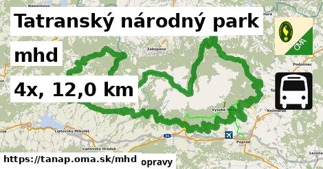 Tatranský národný park Doprava  