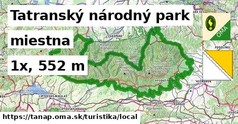 Tatranský národný park Turistické trasy miestna 