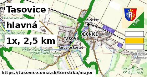 Tasovice Turistické trasy hlavná 