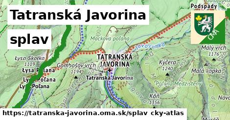 Tatranská Javorina Splav  