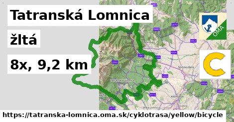 Tatranská Lomnica Cyklotrasy žltá bicycle