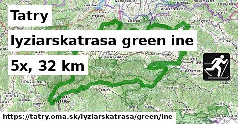 Tatry Lyžiarske trasy zelená iná