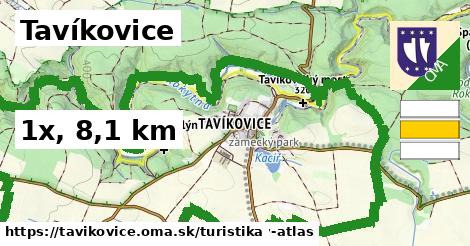 Tavíkovice Turistické trasy  