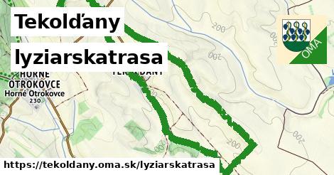 Tekolďany Lyžiarske trasy  