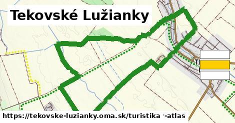 Tekovské Lužianky Turistické trasy  