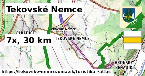 Tekovské Nemce Turistické trasy  