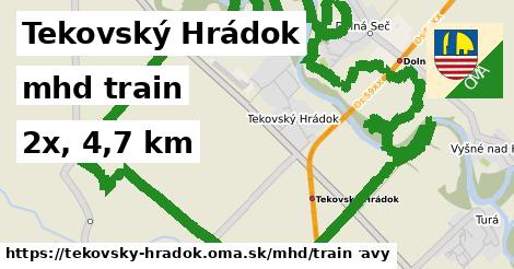 Tekovský Hrádok Doprava train 