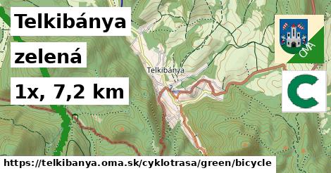 Telkibánya Cyklotrasy zelená bicycle