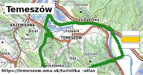 Temeszów Turistické trasy  