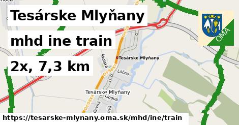 Tesárske Mlyňany Doprava iná train