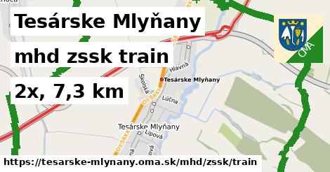 Tesárske Mlyňany Doprava zssk train