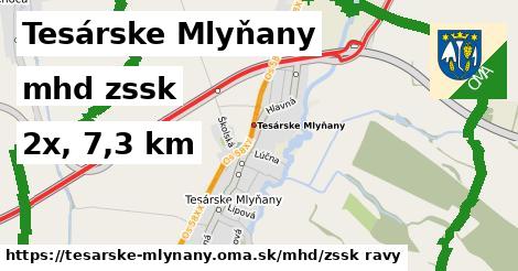 Tesárske Mlyňany Doprava zssk 