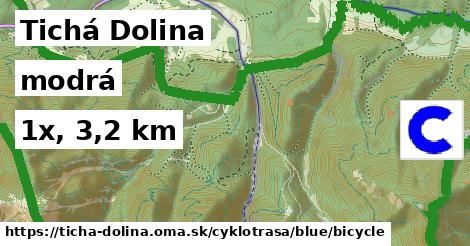 Tichá Dolina Cyklotrasy modrá bicycle